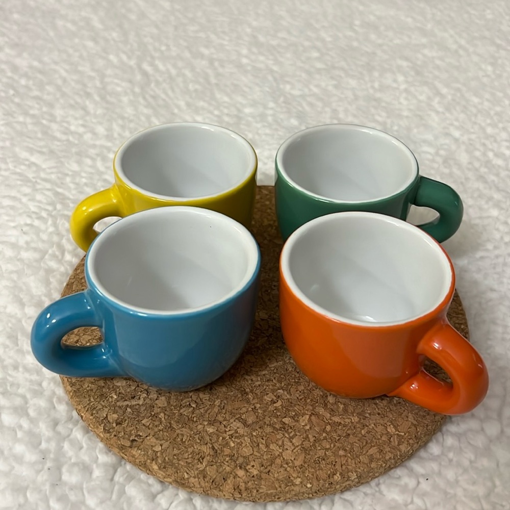 Set of 4 Mini Espresso Mugs - Picture 1 of 5